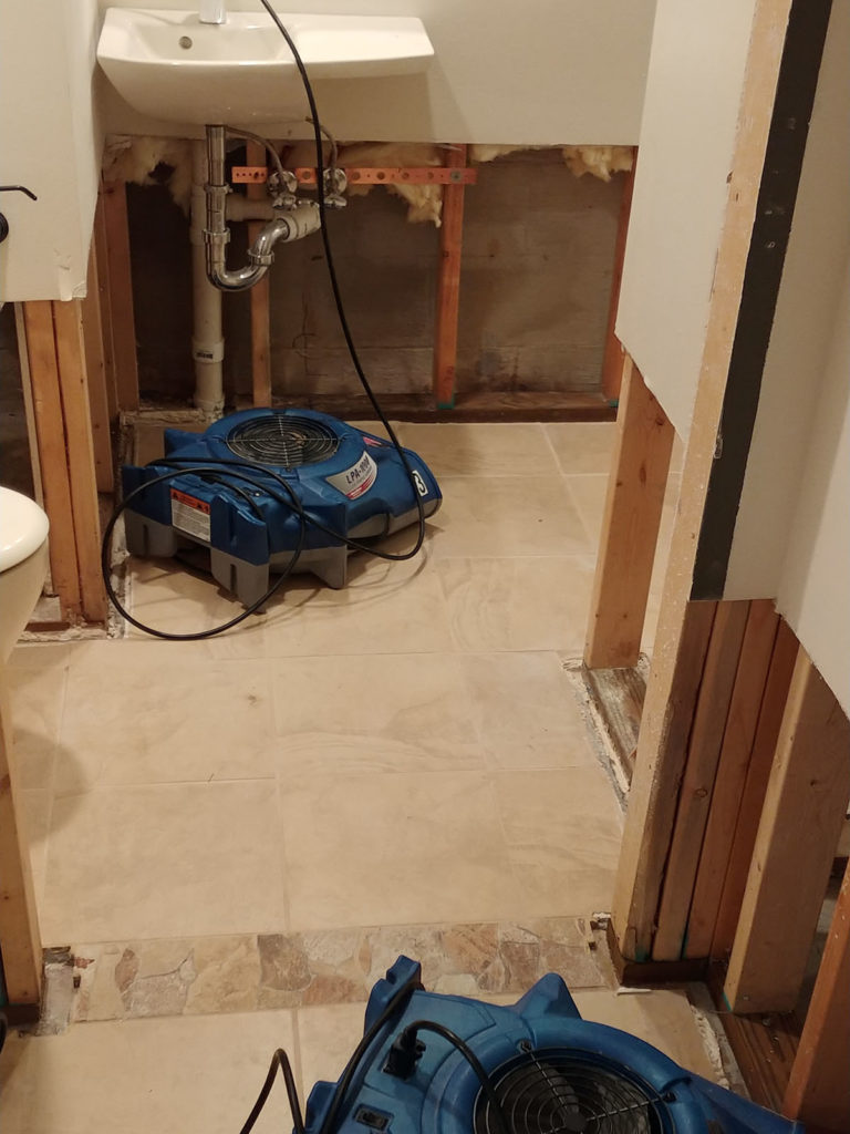 Flooded bathrooms are quite common and we know how to dry them out.